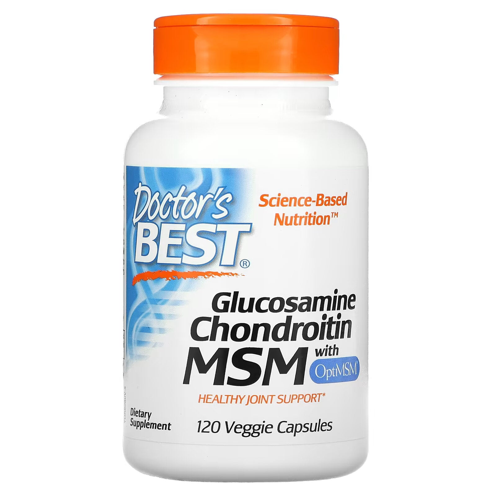 Doctor's Best, Glucosamine, Chondroitin & MSM with OptiMSM, 120 Vegetarian Capsules