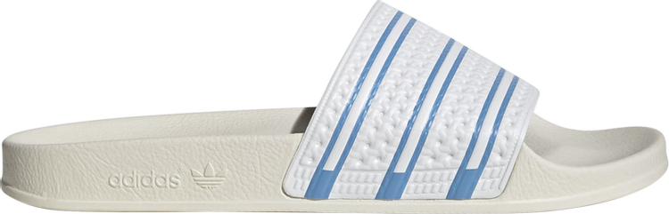 Adidas Adilette Slide 'Off White Light Blue' Sandals, Cream