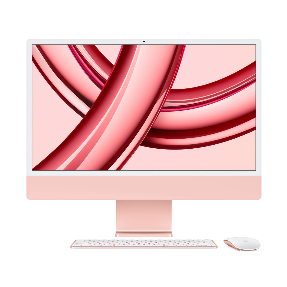 All-in-one Apple iMac 24'' M3 (2023), 8 CPU/10 GPU, 8 GB/256 GB, Gigabit Ethernet, Pink, English keyboard