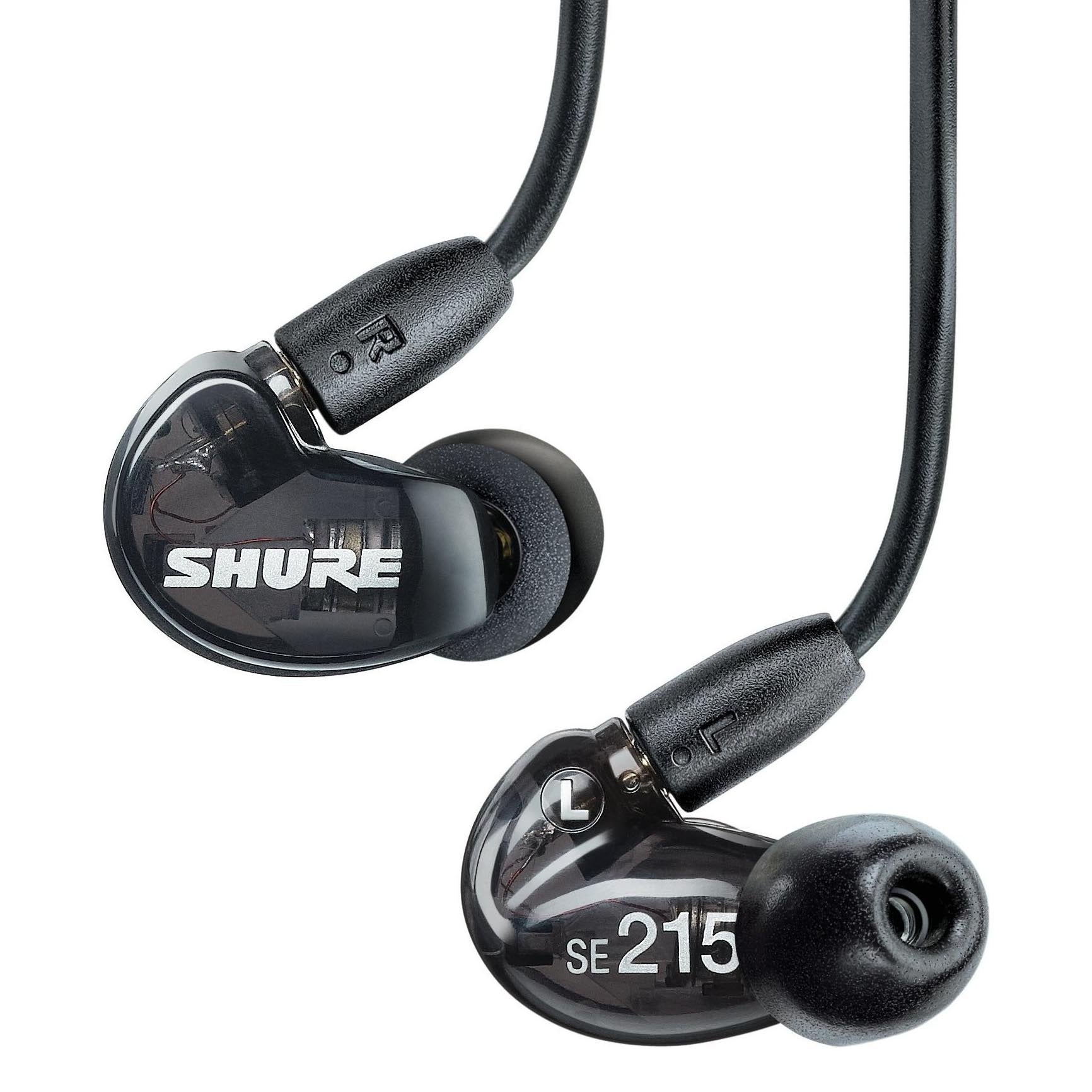 سماعات أذن Shure SE215، لون أسود