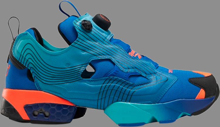 Chromat x instapump fury og 'vector blue' sneakers Reebok, blue