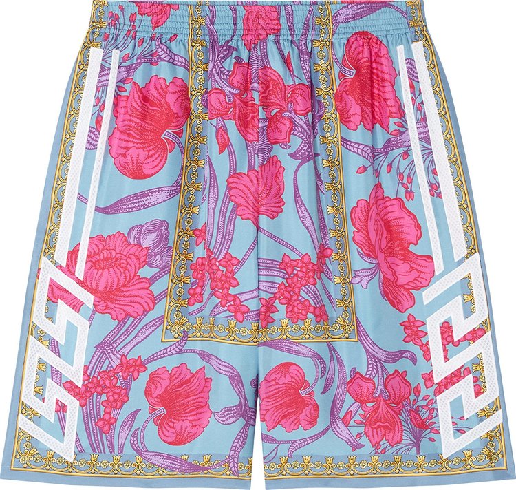 Versace Printed Shorts 'Purple/Pink', purple