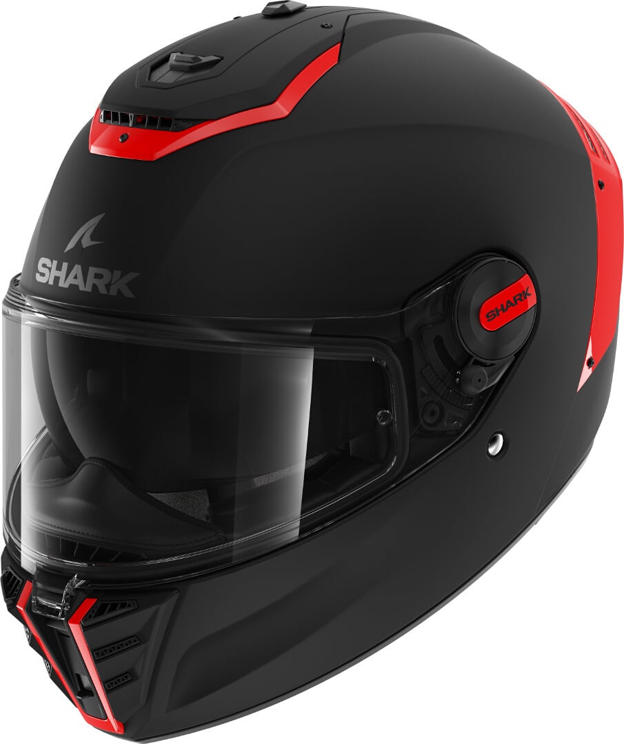 Shark Spartan RS Blank Helmet, black/red