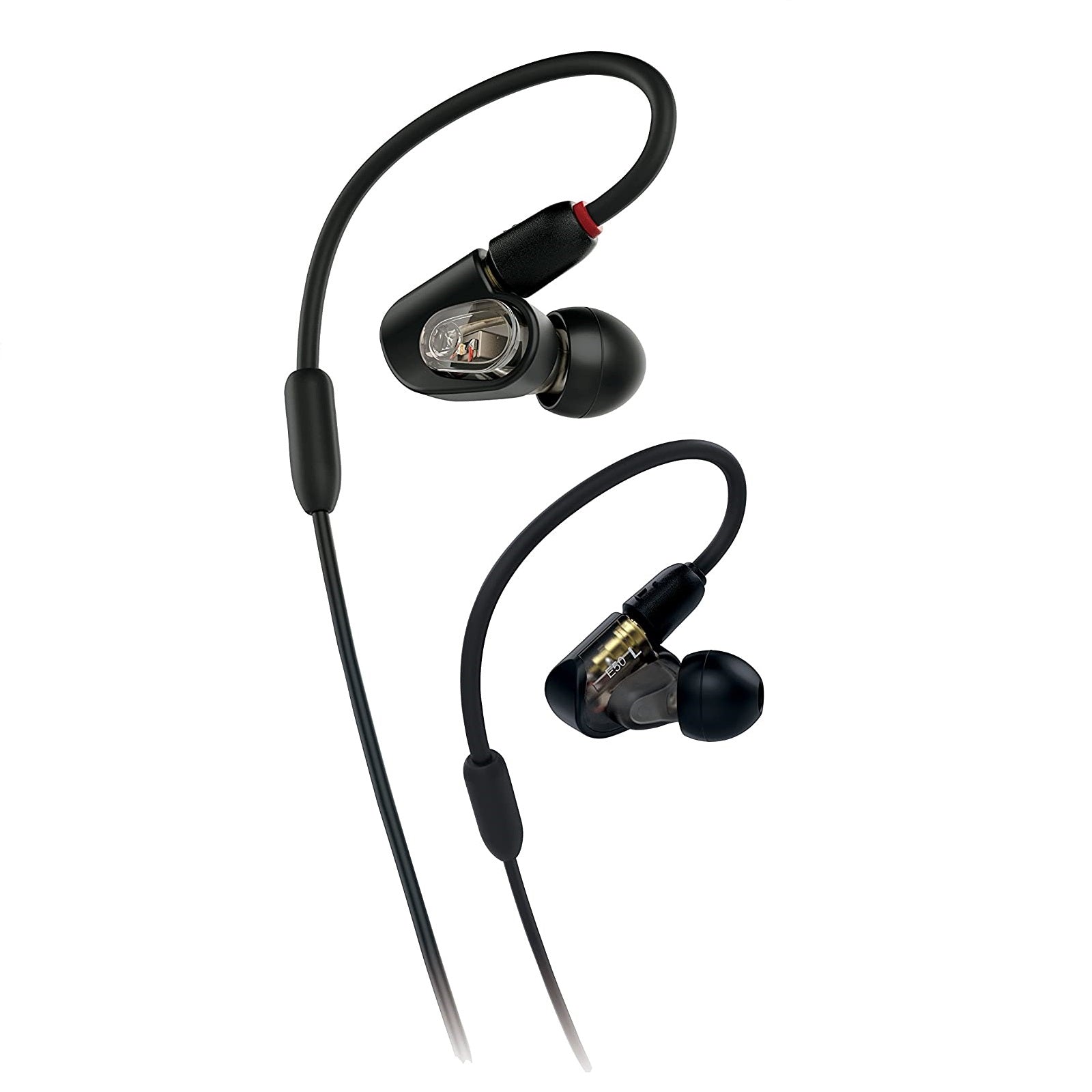 Audio-Technica ATH-E50 in-ear monitor headphones, black