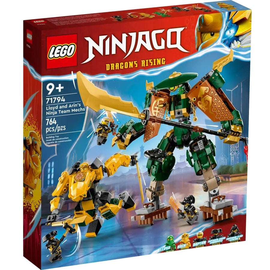 Lego Ninjago Lloyd and Arin's Ninja Team Mechs 71794, 764 pieces