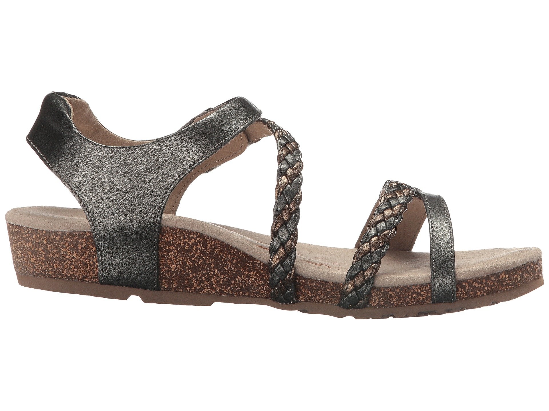 Aetrex Jillian Quarter Strap Sandals