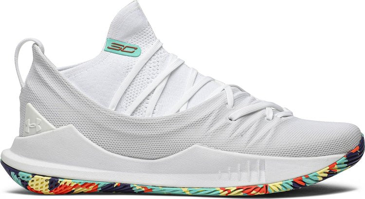 Under Armor Curry 5 Confetti sneakers, white