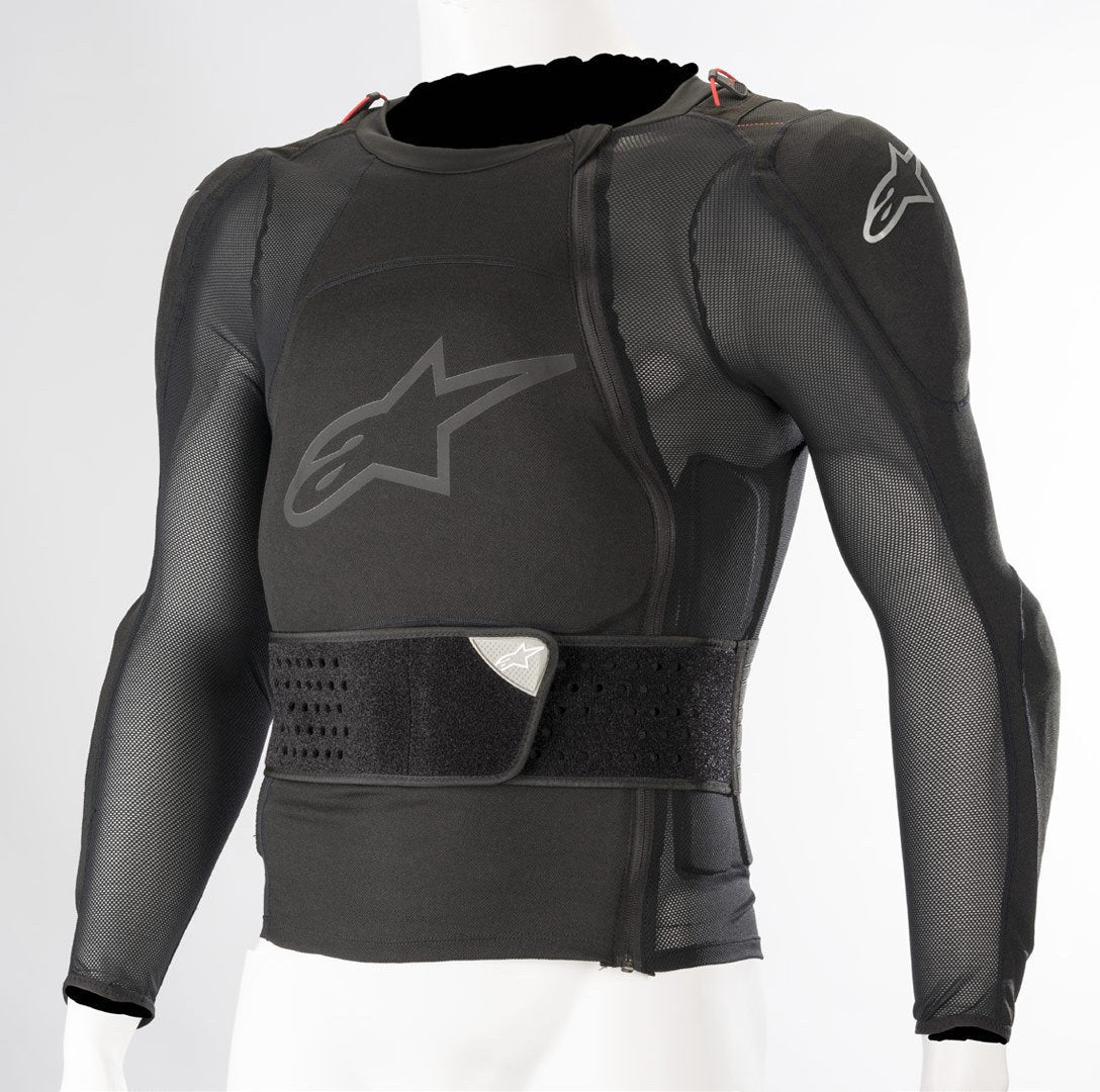 سترة أمان طويلة الأكمام من Alpinestars Sequence، باللون الأسود