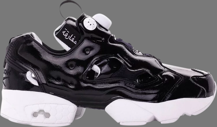 حذاء رياضي من نوع wmns instapump fury 'overbranded' من Reebok باللون الأسود