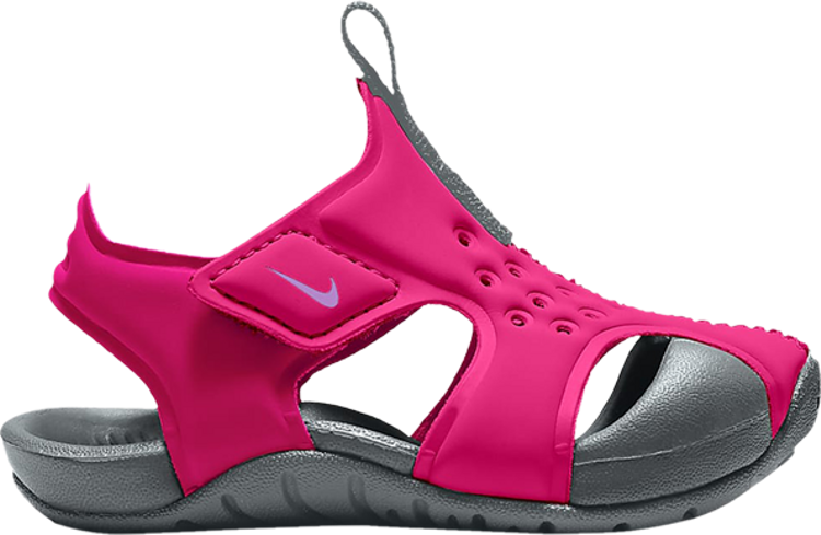 صندل Nike Sunray Protect 2 TD "Hyper Pink Grey"، وردي