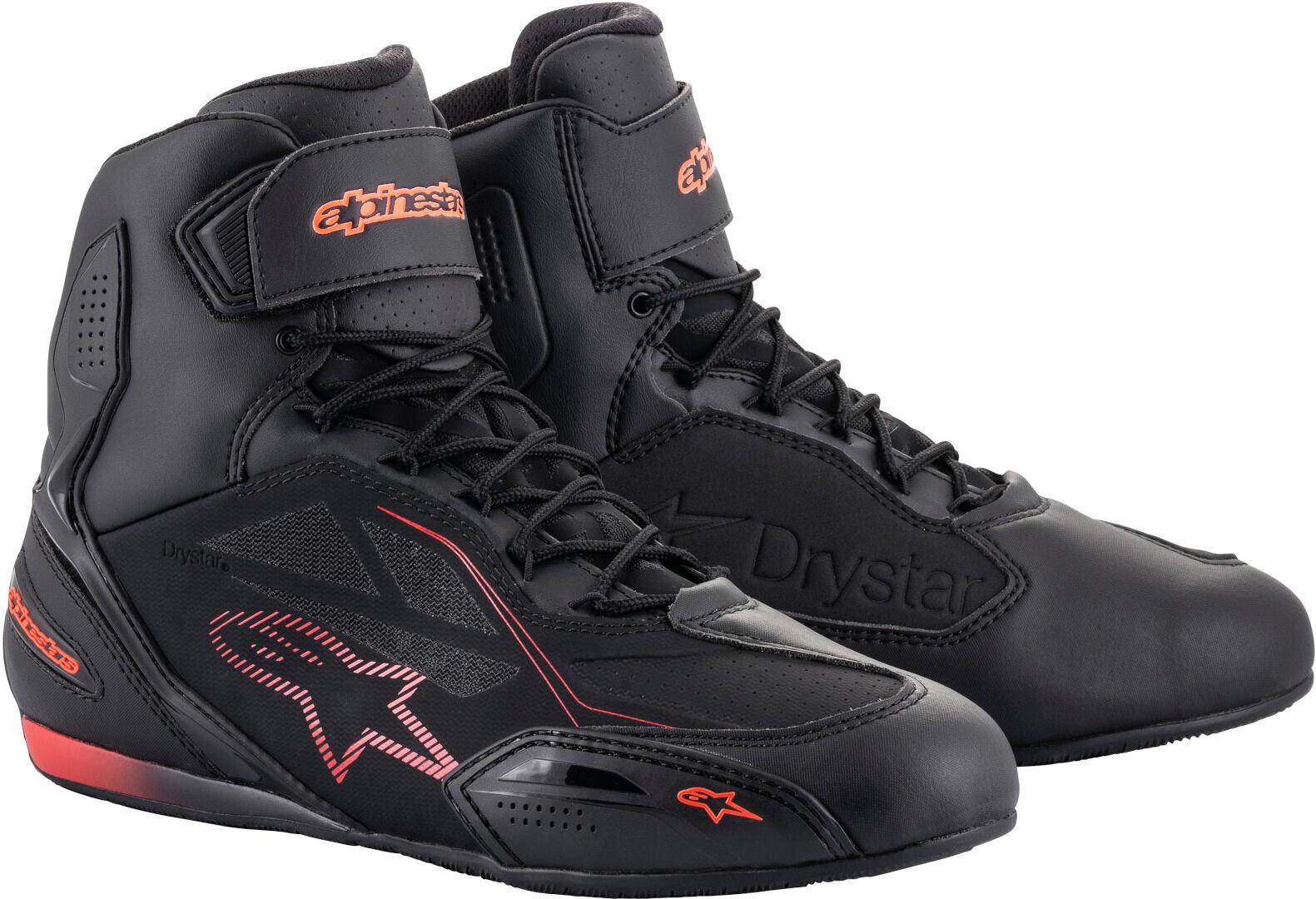 حذاء دراجات نارية Alpinestars Faster-3 DryStar باللون الأسود والأحمر