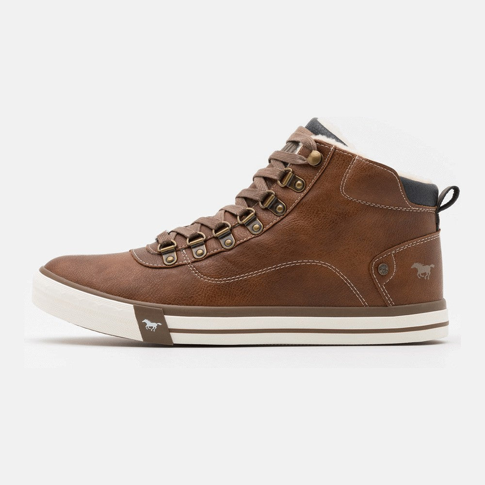 Mustang Zapatillas Altas sneakers, cognac