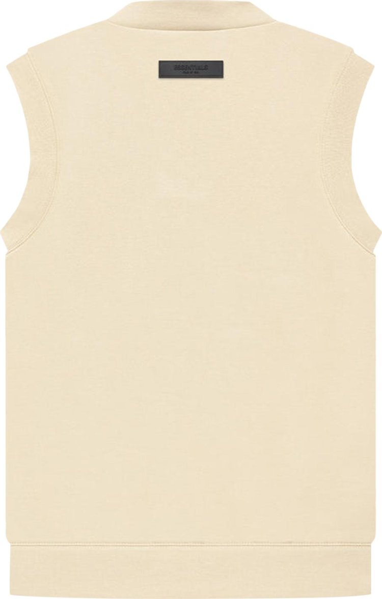 Fear of God Essentials V Neck Vest 'Egg Shell', cream