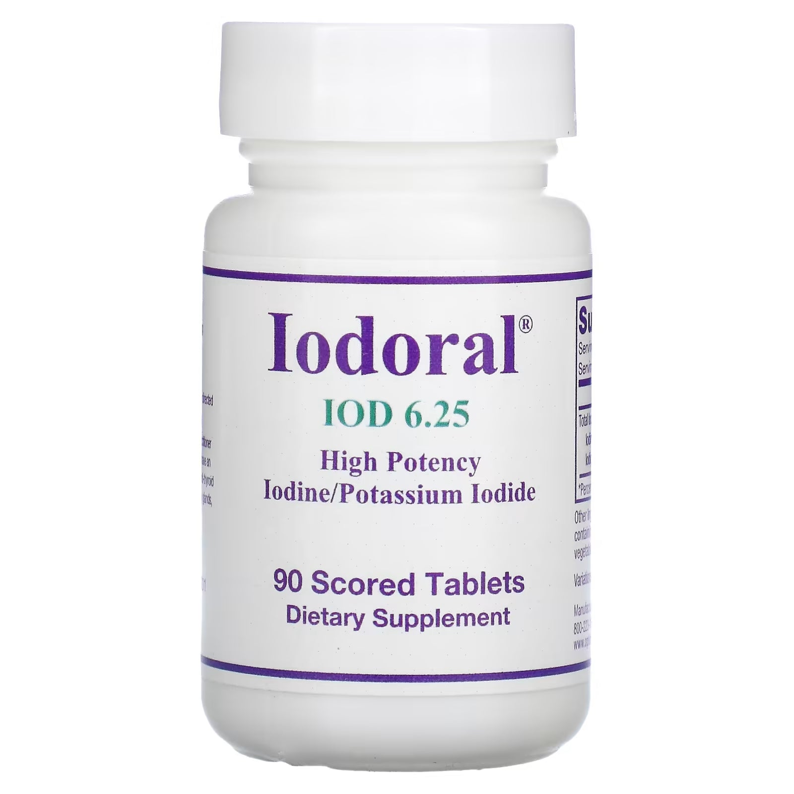 Optimox Iodoral IOD 6.25 mg, 90 divisible tablets