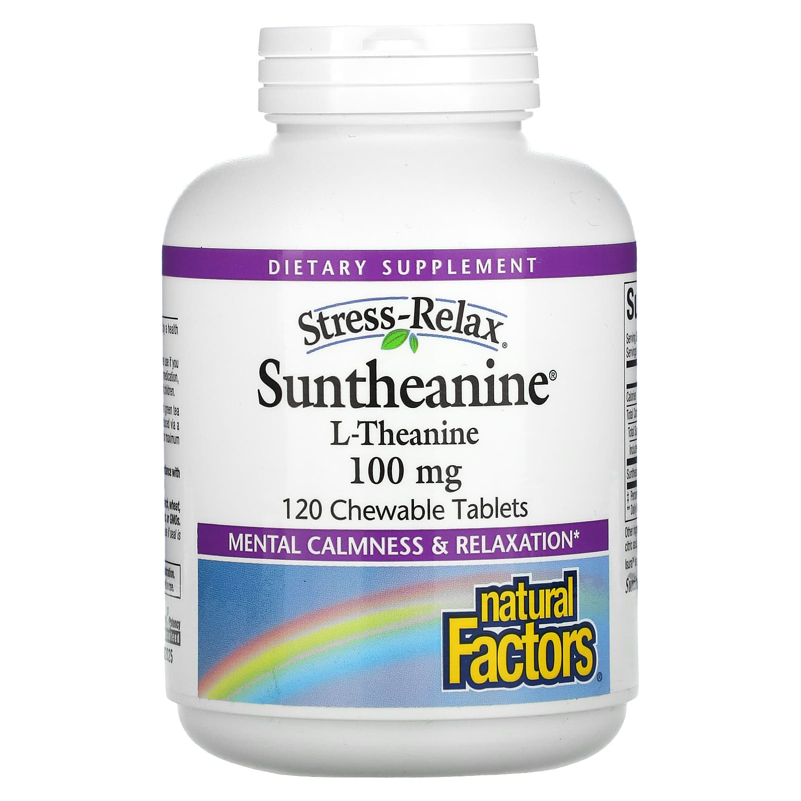 Natural Factors Santheanine, 120 Chewable Tablets