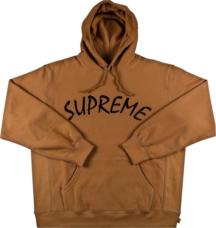 سويت شيرت Supreme FTP Arc بغطاء رأس "بني"، بني