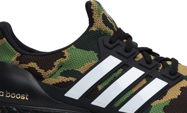 Adidas A Bathing Ape x UltraBoost 4.0 'Green Camo' sneakers, green