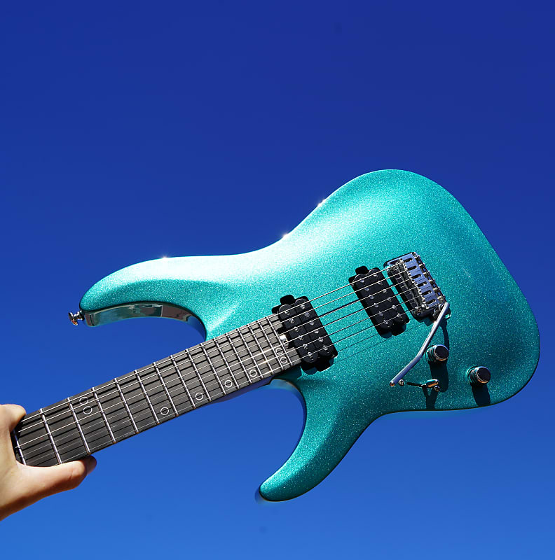 Schecter DIAMOND SERIES Aaron Marshall AM-6 - Arctic Jade 6-String Left-Handed Electric Guitar (2022)