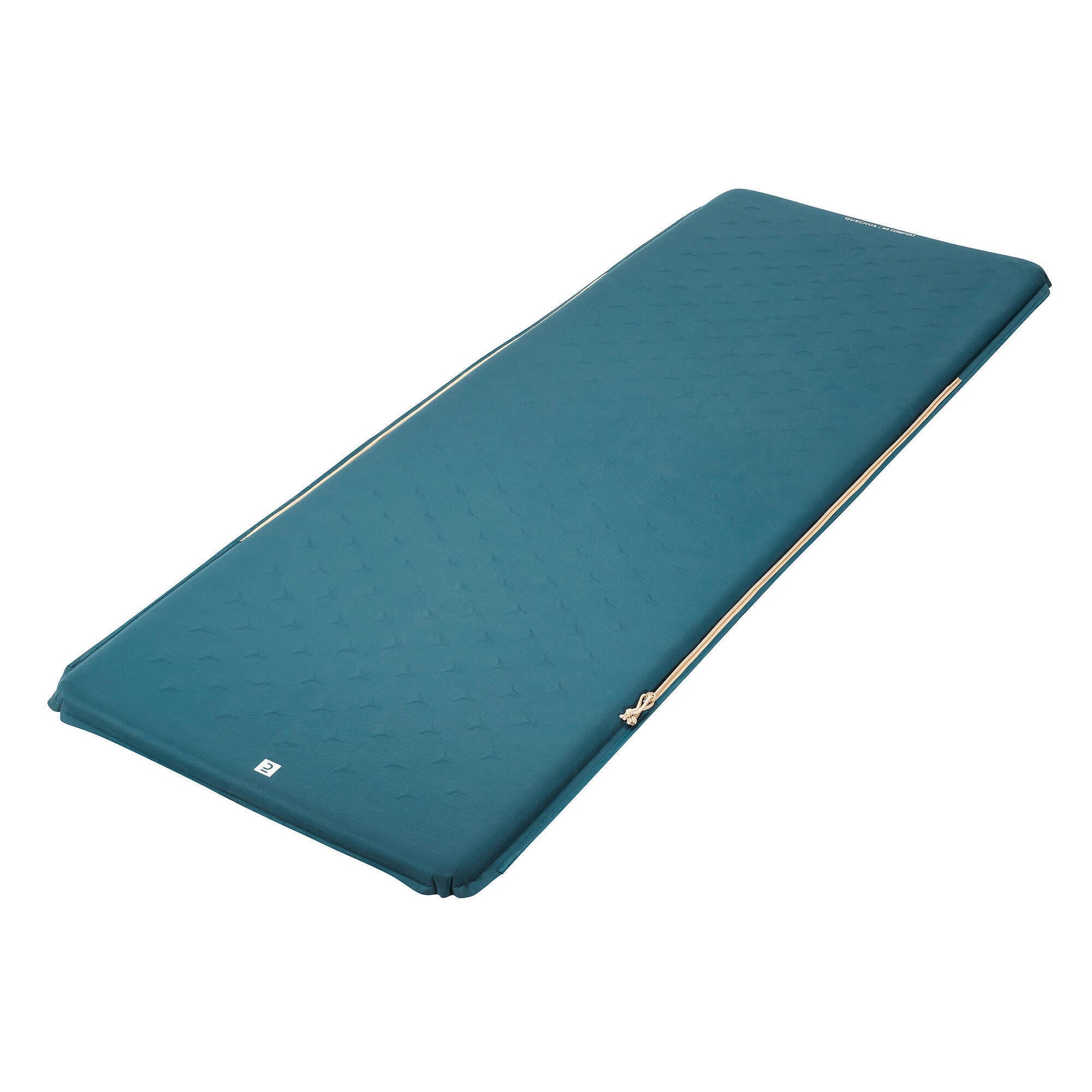 Self-inflating mattress Quechua for camping 1-seater 65 cm Comfort, green