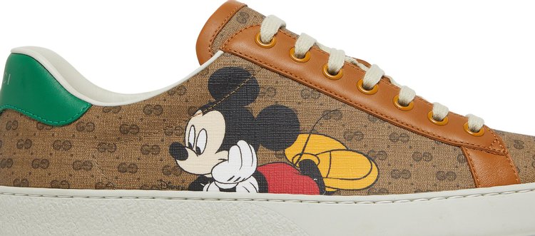 Disney x Gucci Ace Low Mickey Mouse Sneakers - Beige