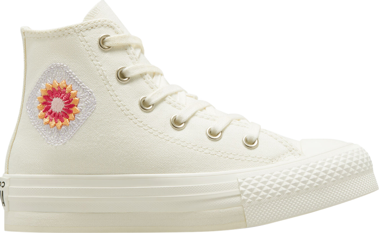 Sneakers Converse Chuck Taylor All Star EVA Lift Platform High PS Festival Florals, cream