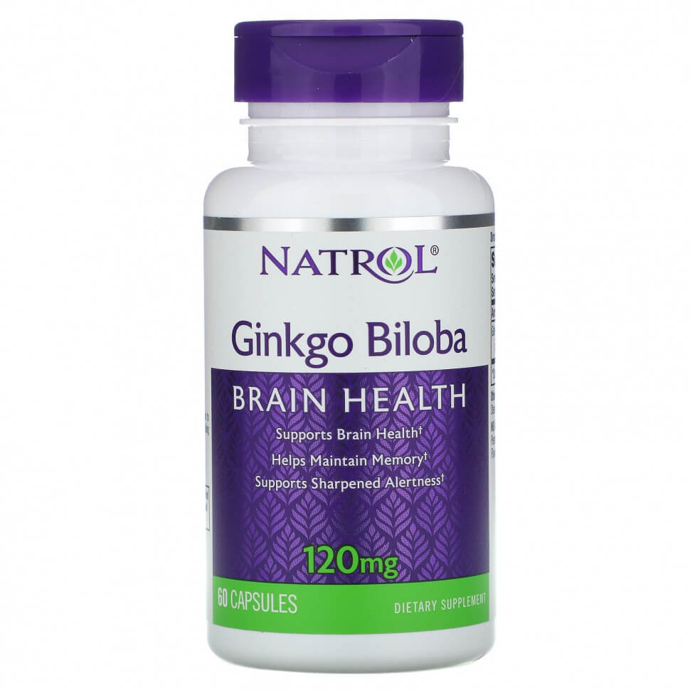 Ginkgo Biloba Natrol 120 mg, 60 capsules