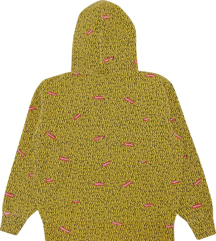 Supreme x IRAK Zip Up Hooded Sweatshirt 'Yellow', Yellow