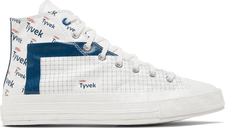 Sneakers Converse DuPont Tyvek x Chuck 70 High White Princess Blue, white