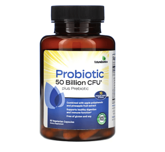 Probiotic Plus Prebiotic 25 Billion CFU 60 Capsules FutureBiotics