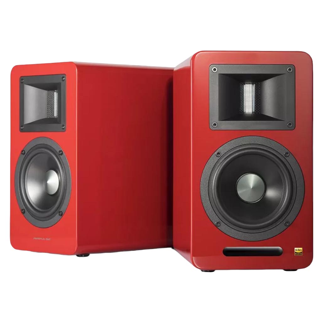 Bookshelf speakers Airpulse A100, 2 pcs., red