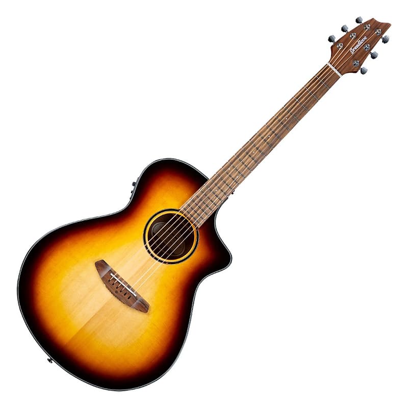 جيتار صوتي Breedlove Discovery S Concert Edgeburst CE جيتار كهربائي صوتي Sitka