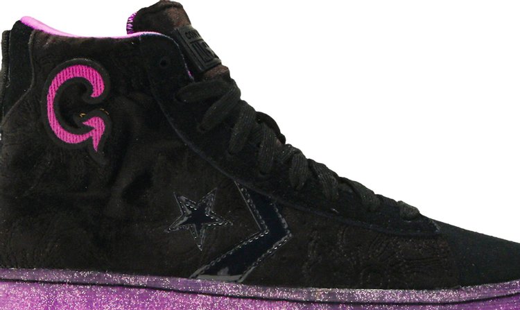 Converse Joe Freshgoods x Pro Leather High Black Purple Sneakers, black