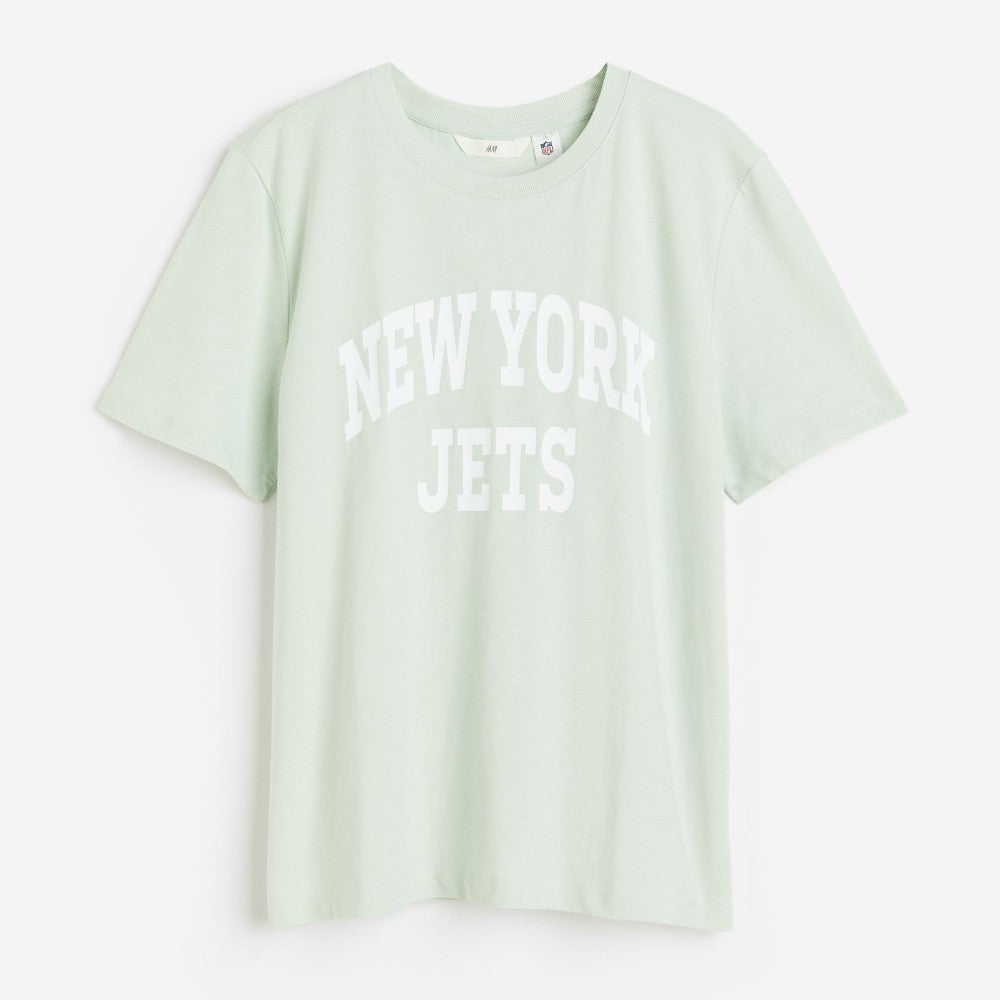 H&M Motif New York Jets T-shirt, light green