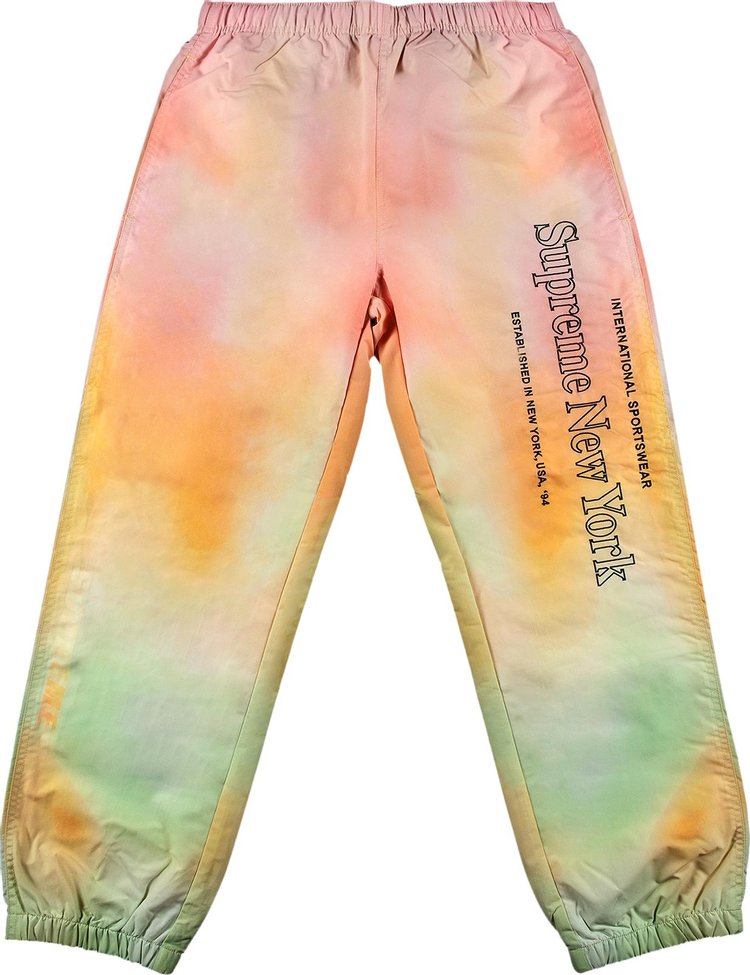 Supreme Side Logo Track Pant 'Yellow Gradient', Multicolor