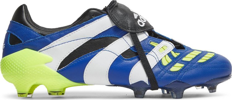 حذاء Adidas Predator Accelerator FG 'Royal Blue Solar Yellow' باللون الأزرق