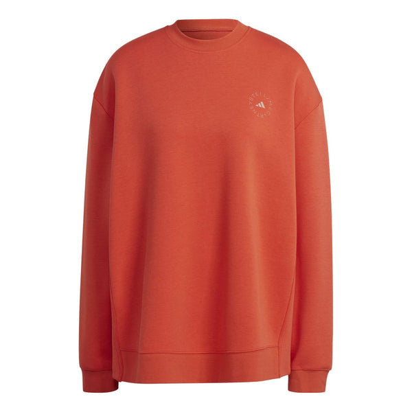 Sweater (WMNS) Adidas By Stella Mccartney Sweatshirt 'Orange', orange