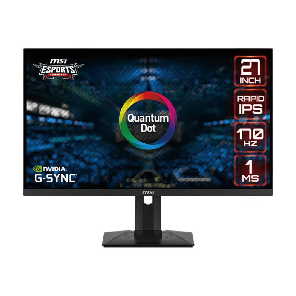 Monitor MSI G274QPF-QD, 27", QHD 2560x1440, 170 Hz, Rapid IPS, black