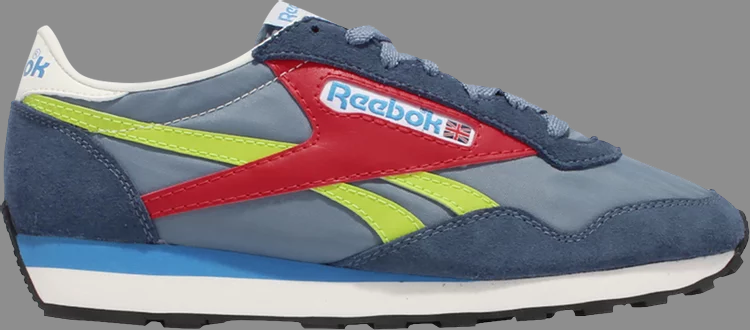 حذاء رياضي Az 2 'blue slate acid yellow' من Reebok باللون الأزرق