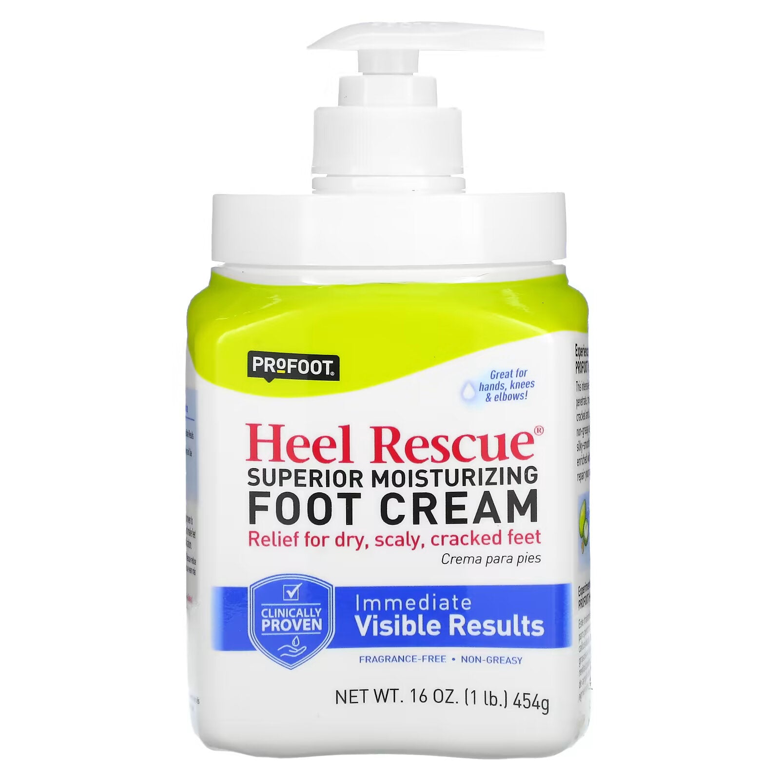 Profoot, Heel Rescue, Superior Foot Moisturizer, Fragrance Free, 16 oz (454 g)