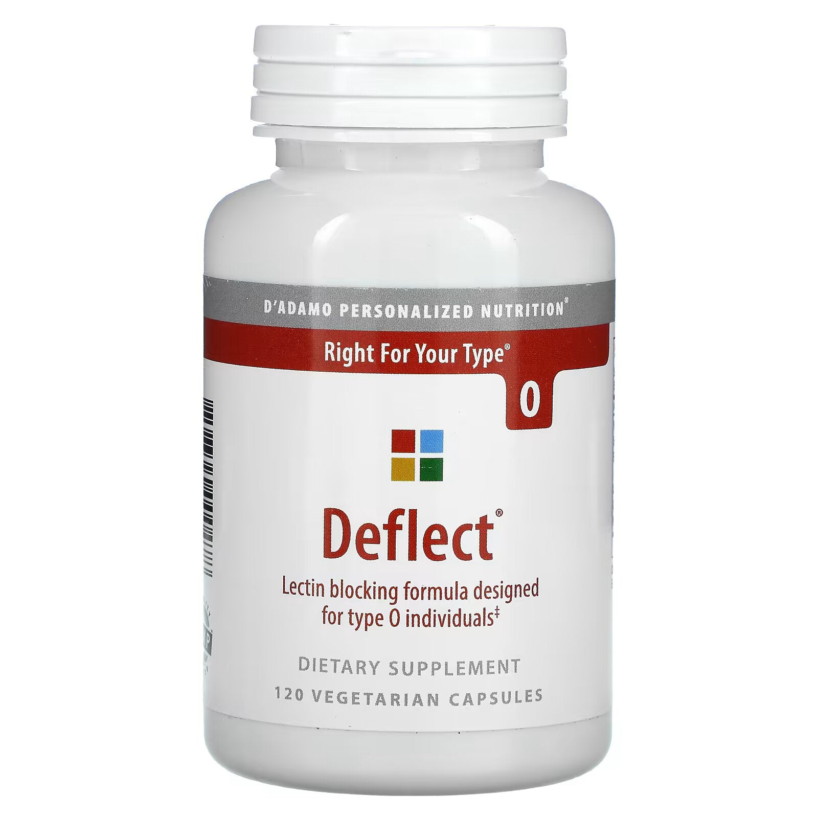 D'adamo, Deflect, Type O Lectin Blocking Formula, 120 Vegetarian Capsules