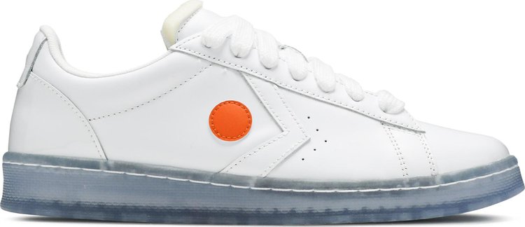 Converse ROKIT x Pro Leather Low Orange Pop Sneakers, white