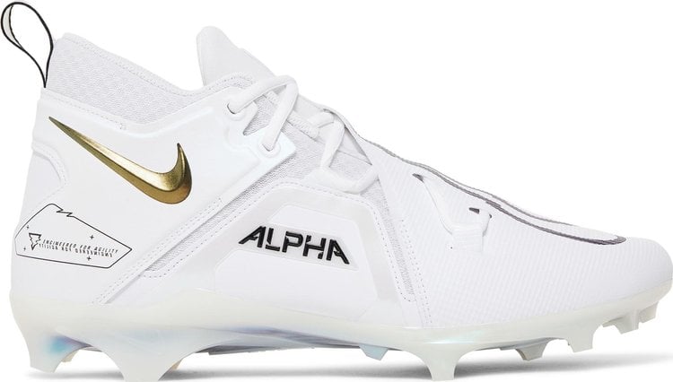 Nike Alpha Menace Pro 3 'White Black Gold' Boots, White