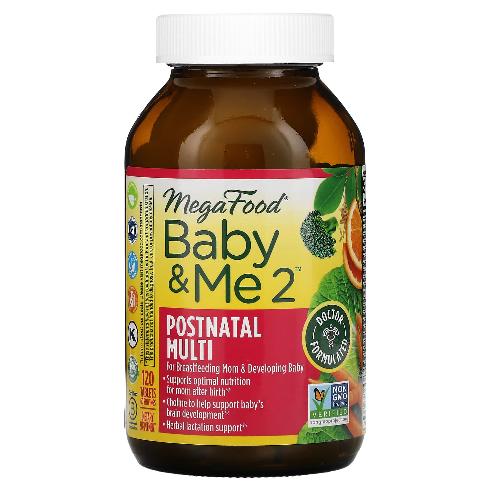 MegaFood Postpartum Multivitamin, 120 tablets