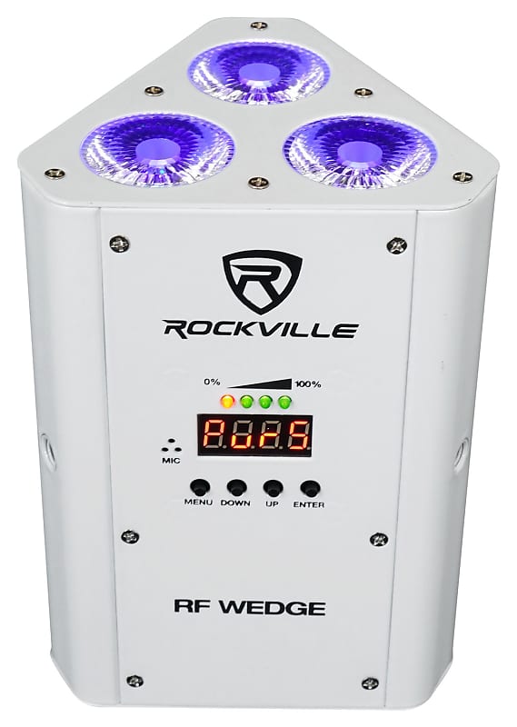 Rockville Wireless DMX Up-Lights Speaker System with Controller and Backpack