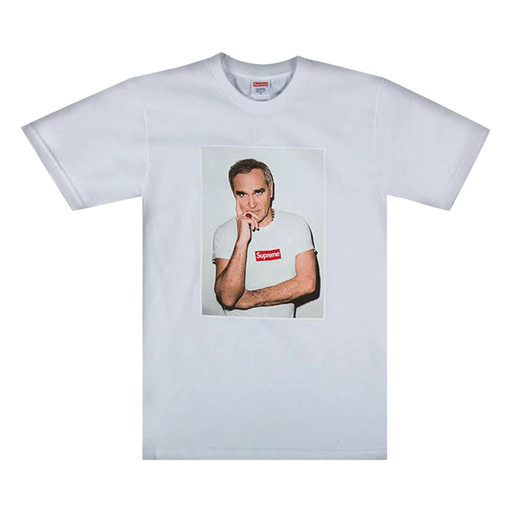 تي شيرت Supreme Morrissey باللون الأبيض