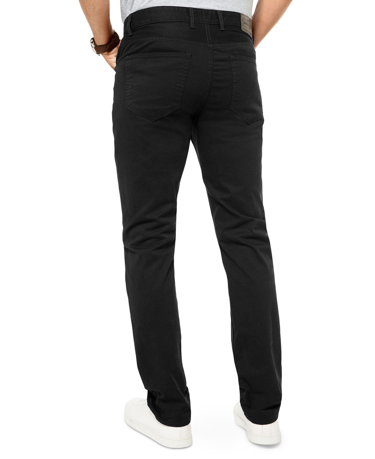 Men's parker slim-fit Michael Kors stretch pants, black