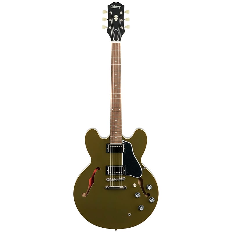 جيتار كهربائي Epiphone ES-335، زيتوني-رمادي-أخضر