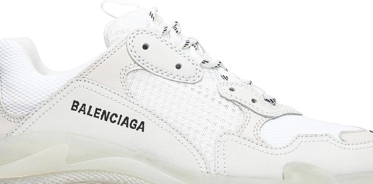 حذاء رياضي Balenciaga Wmns Triple S White Clear Soil، أبيض