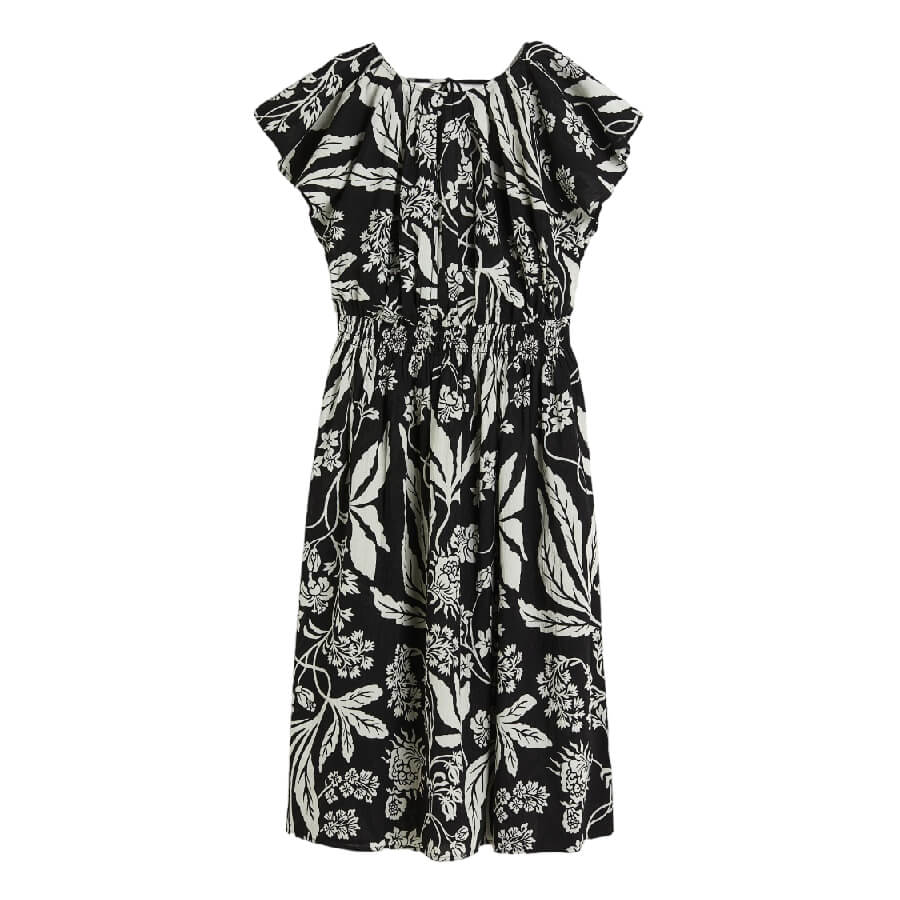 H&M Cotton dress, black/white