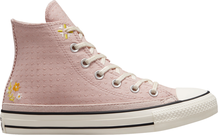 Converse Wmns Chuck Taylor All Star High Autumn Embroidery Sneakers - Stone Mauve, Pink